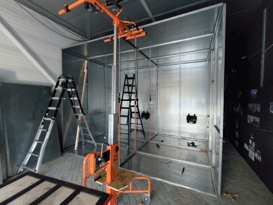 Prefabricated Faraday cages making of a faraday cage